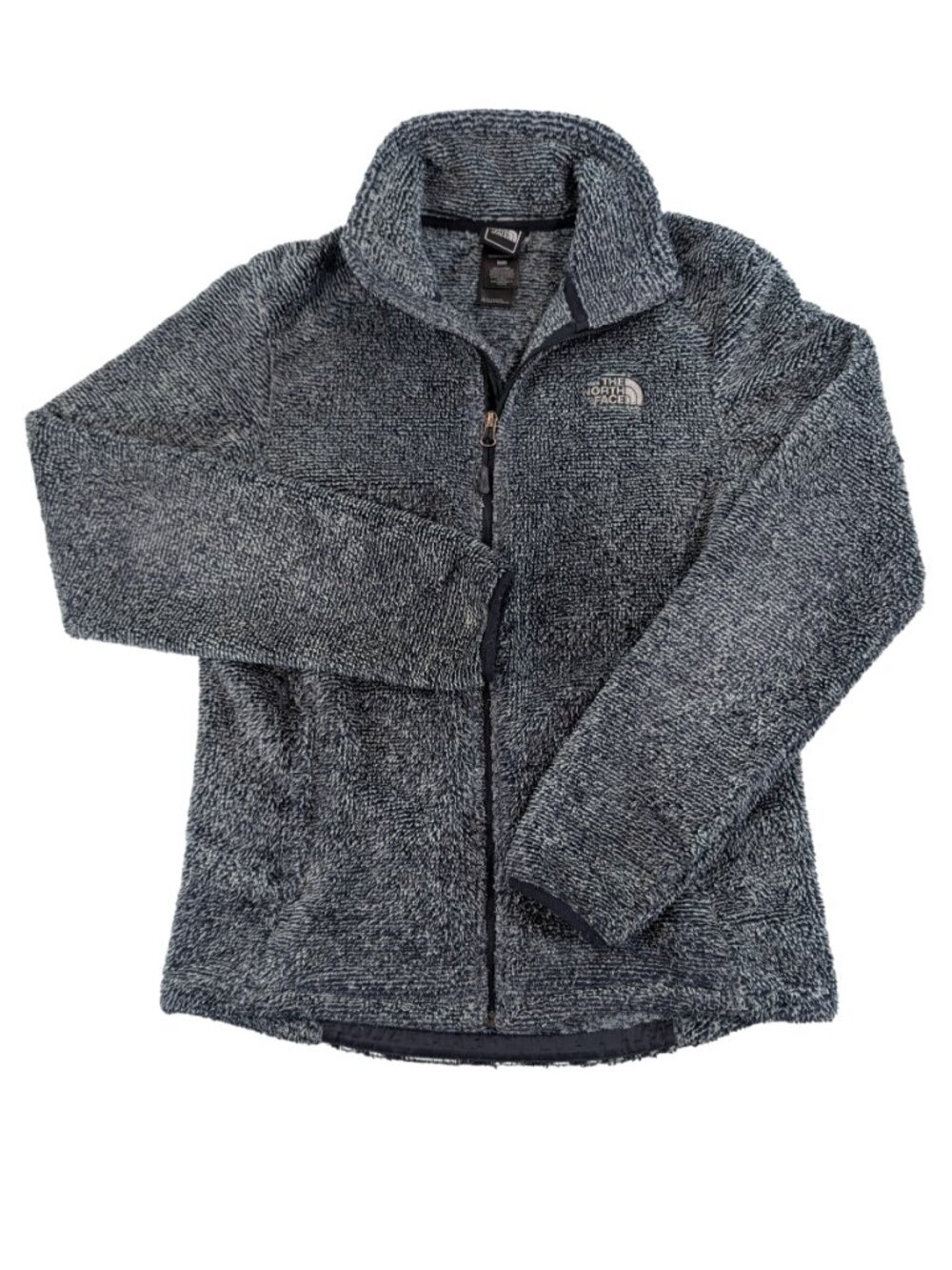 North Face Osito II Sherpa Fleece Jacket Blue/Gray‎ Women's Sz M